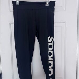Adidas Black Leggings Stretchy Moisture-Wicking Athletic Wear